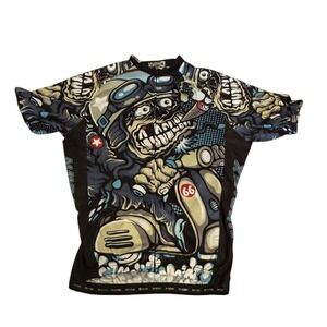 XINTOWN Cycle Jersey Short Sleeve Bike Shirt  Mens Size XL W/BACK POCKET